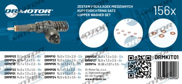 Dr.Motor Automotive DRMKIT01 - Mühür dəsti, injektor ucluğu furqanavto.az