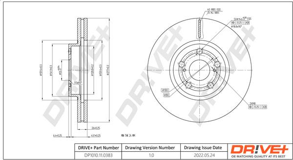 Dr!ve+ DP1010.11.0383 - Əyləc Diski furqanavto.az