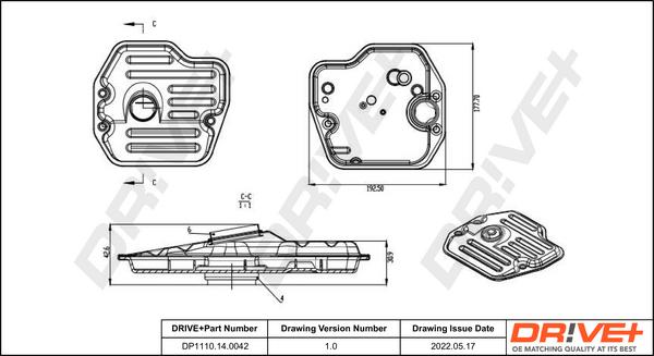 Dr!ve+ DP1110.14.0042 - Hidravlik Filtr, avtomatik transmissiya furqanavto.az