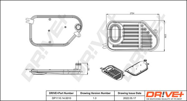 Dr!ve+ DP1110.14.0010 - Hidravlik Filtr, avtomatik transmissiya furqanavto.az