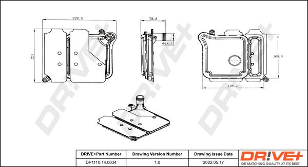 Dr!ve+ DP1110.14.0034 - Hidravlik Filtr, avtomatik transmissiya furqanavto.az