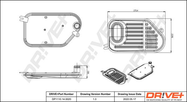 Dr!ve+ DP1110.14.0020 - Hidravlik Filtr, avtomatik transmissiya furqanavto.az