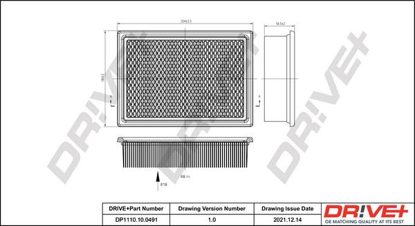 Dr!ve+ DP1110.10.0491 - Hava filtri furqanavto.az
