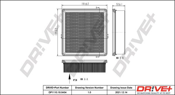 Dr!ve+ DP1110.10.0454 - Hava filtri furqanavto.az