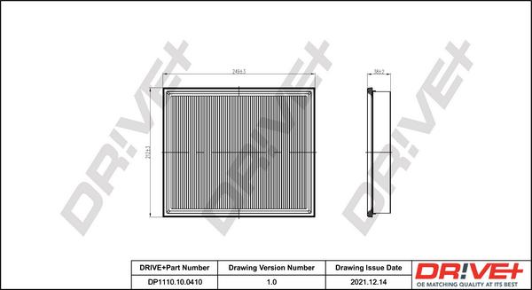 Dr!ve+ DP1110.10.0410 - Hava filtri furqanavto.az