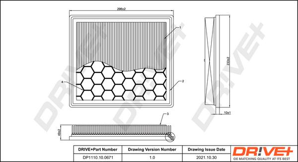 Dr!ve+ DP1110.10.0671 - Hava filtri furqanavto.az
