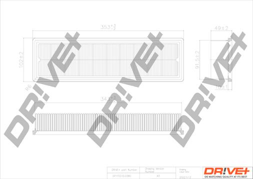 Dr!ve+ DP1110.10.0380 - Hava filtri furqanavto.az