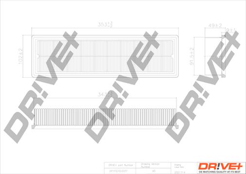 Dr!ve+ DP1110.10.0377 - Hava filtri furqanavto.az