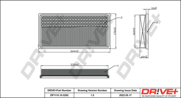 Dr!ve+ DP1110.10.0292 - Hava filtri furqanavto.az