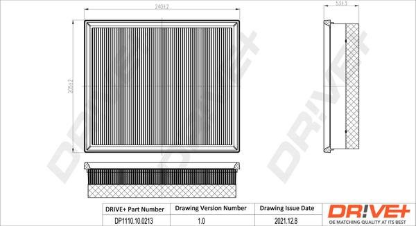 Dr!ve+ DP1110.10.0213 - Hava filtri furqanavto.az