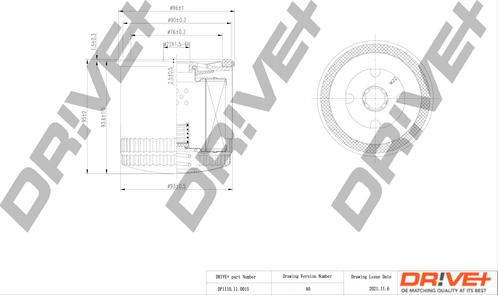 Dr!ve+ DP1110.11.0015 - Yağ filtri furqanavto.az