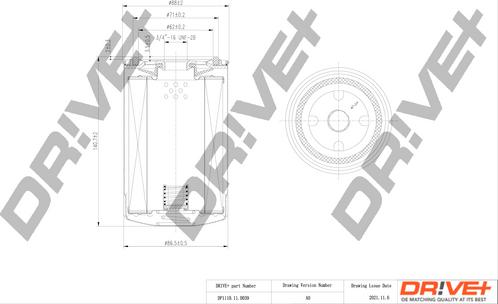 Dr!ve+ DP1110.11.0039 - Yağ filtri furqanavto.az