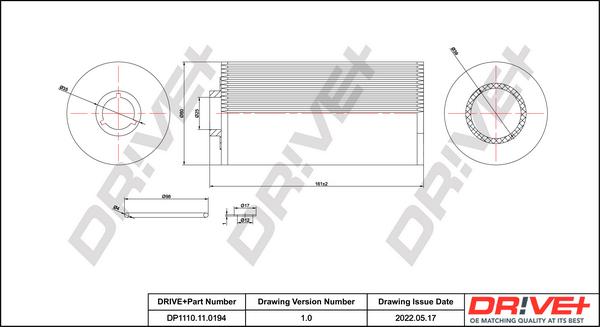 Dr!ve+ DP1110.11.0194 - Yağ filtri furqanavto.az