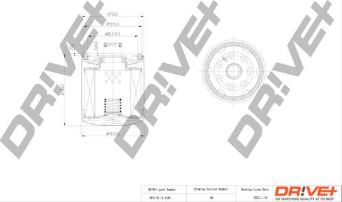 Dr!ve+ DP1110.11.0181 - Yağ filtri furqanavto.az