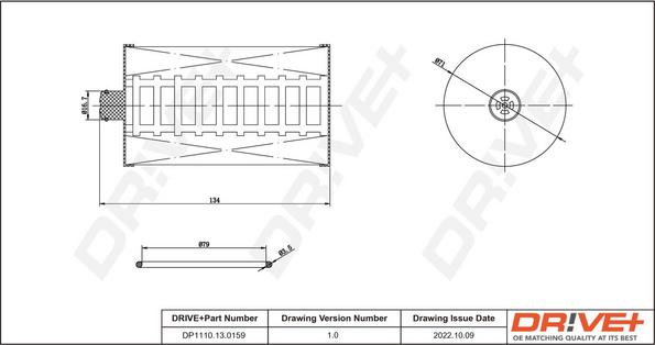 Dr!ve+ DP1110.13.0159 - Yanacaq filtri furqanavto.az