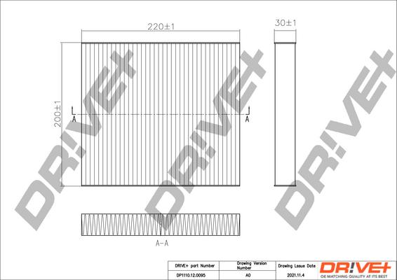 Dr!ve+ DP1110.12.0095 - Filtr, daxili hava furqanavto.az