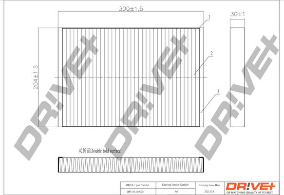 Dr!ve+ DP1110.12.0020 - Filtr, daxili hava furqanavto.az