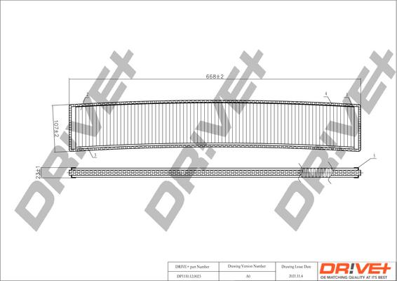 Dr!ve+ DP1110.12.0023 - Filtr, daxili hava furqanavto.az