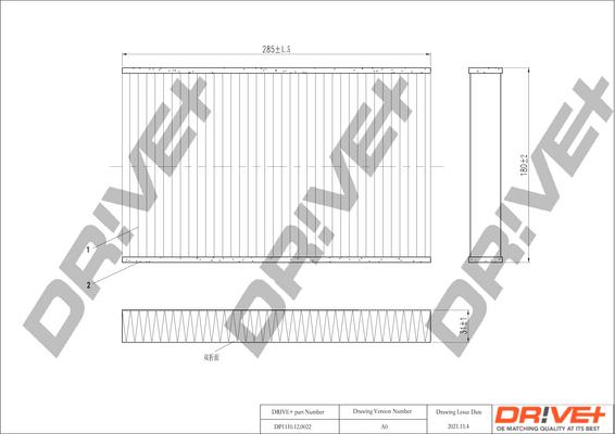 Dr!ve+ DP1110.12.0022 - Filtr, daxili hava furqanavto.az