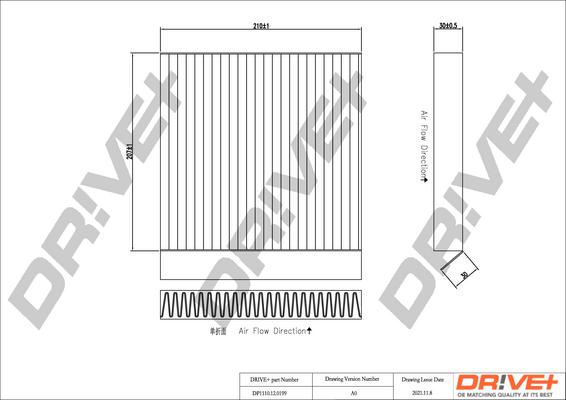 Dr!ve+ DP1110.12.0199 - Filtr, daxili hava furqanavto.az