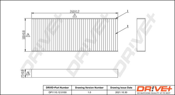 Dr!ve+ DP1110.12.0150 - Filtr, daxili hava furqanavto.az
