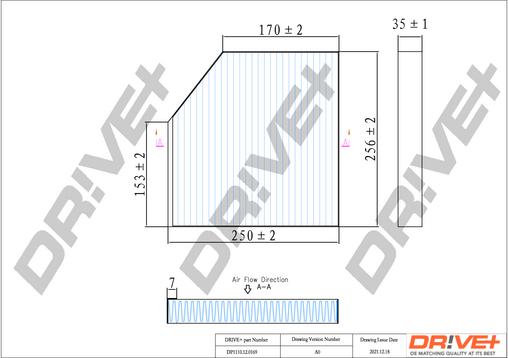 Dr!ve+ DP1110.12.0169 - Filtr, daxili hava furqanavto.az