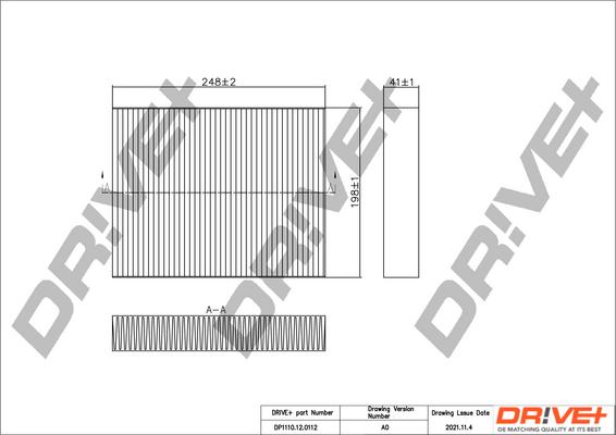 Dr!ve+ DP1110.12.0112 - Filtr, daxili hava furqanavto.az