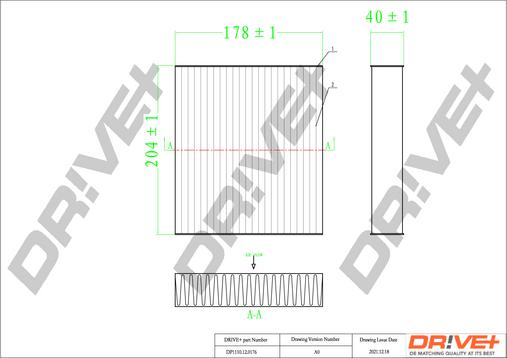 Dr!ve+ DP1110.12.0176 - Filtr, daxili hava furqanavto.az