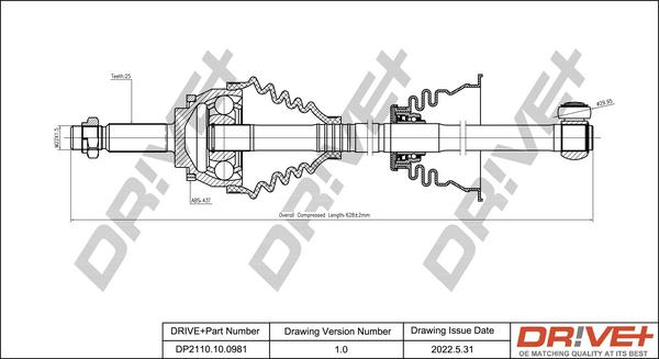 Dr!ve+ DP2110.10.0981 - Sürücü mili furqanavto.az