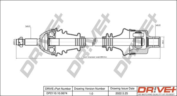 Dr!ve+ DP2110.10.0674 - Sürücü mili furqanavto.az