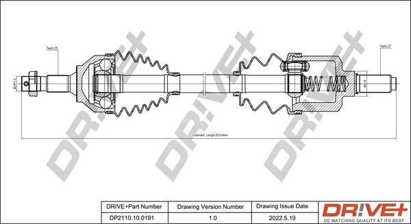 Dr!ve+ DP2110.10.0191 - Sürücü mili furqanavto.az