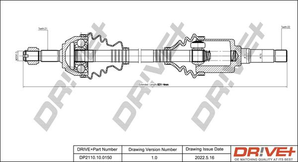 Dr!ve+ DP2110.10.0150 - Sürücü mili furqanavto.az