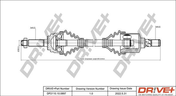 Dr!ve+ DP2110.10.0897 - Sürücü mili furqanavto.az