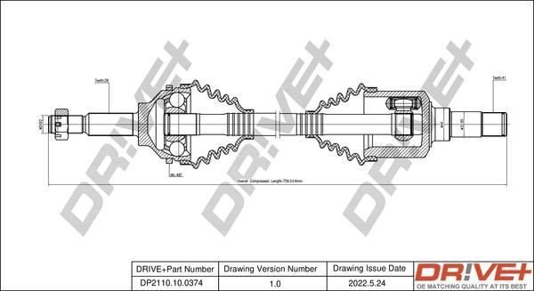 Dr!ve+ DP2110.10.0374 - Sürücü mili furqanavto.az