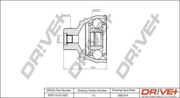 Dr!ve+ DP2110.10.1523 - Birləşmə dəsti, ötürücü val furqanavto.az