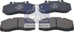 DT Spare Parts 6.95108 - Əyləc altlığı dəsti, əyləc diski furqanavto.az