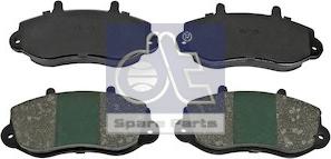 DT Spare Parts 6.95119 - Əyləc altlığı dəsti, əyləc diski furqanavto.az