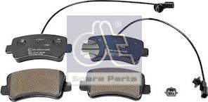 DT Spare Parts 6.95124 - Əyləc altlığı dəsti, əyləc diski furqanavto.az