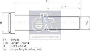 DT Spare Parts 4.40109 - Təkər dirəyi furqanavto.az