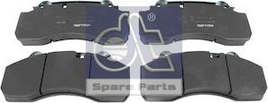 DT Spare Parts 10.34125 - Əyləc altlığı dəsti, əyləc diski furqanavto.az