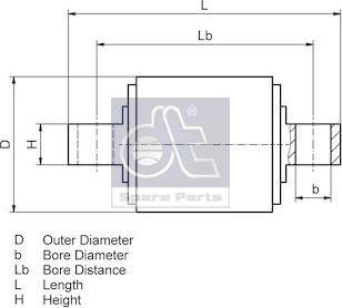 DT Spare Parts 1.32525 - Təmir dəsti, bələdçi dayaq furqanavto.az