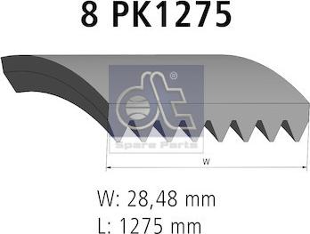 DT Spare Parts 2.15417 - V-yivli kəmər furqanavto.az