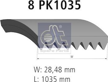 DT Spare Parts 2.15362 - V-yivli kəmər furqanavto.az