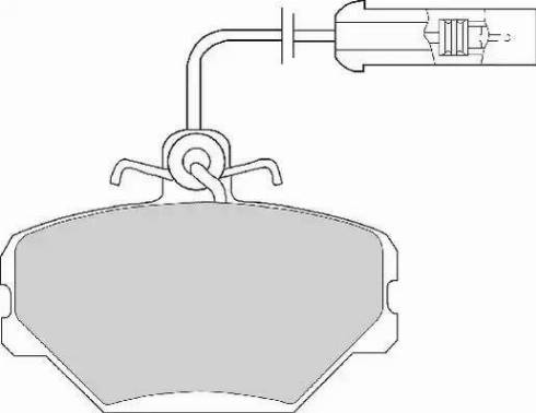 BOSCH BP778 - Əyləc altlığı dəsti, əyləc diski furqanavto.az