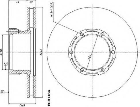 Duron DCR118A - Əyləc Diski furqanavto.az