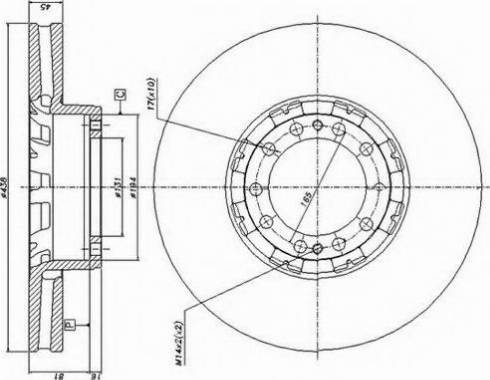 Duron DCR134A - Əyləc Diski furqanavto.az