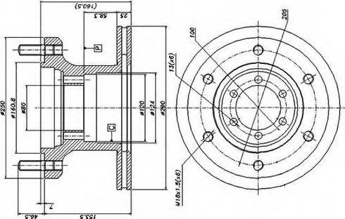 Duron DCR133A - Əyləc Diski furqanavto.az