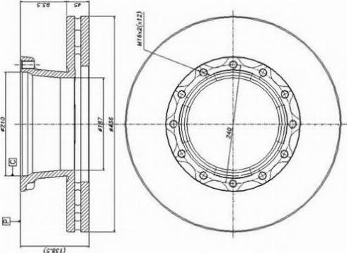 Duron DCR173A - Əyləc Diski furqanavto.az