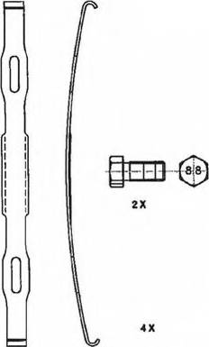 Duron DCV4170B - Əyləc altlığı dəsti, əyləc diski furqanavto.az