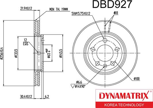 Dynamatrix DBD927 - Əyləc Diski furqanavto.az